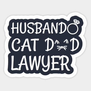 cat dad lawyer Sticker